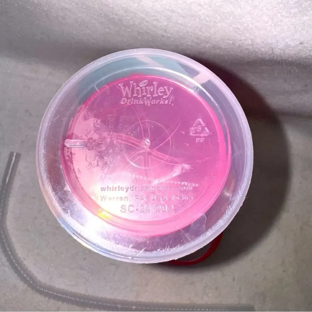 Royal Caribbean Perfect Day at Coco Cay Insulated Tumbler Pink w/ Straw & Handle